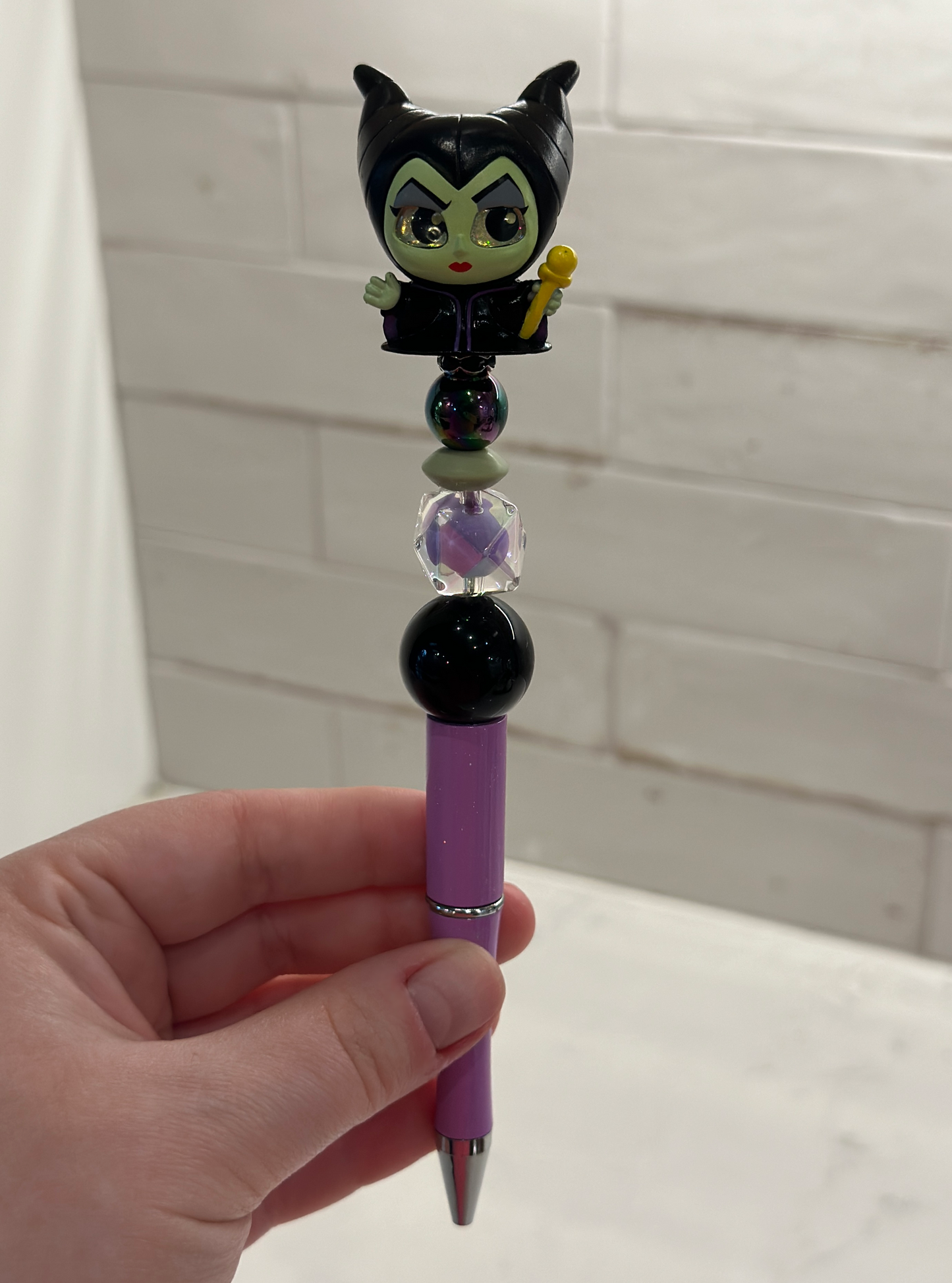 Maleficent Beaded Pen
