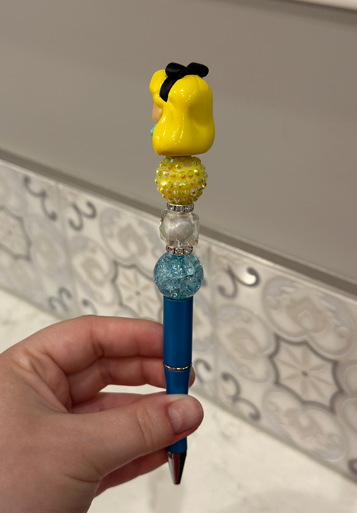 Alice in Wonderland Beaded Pen