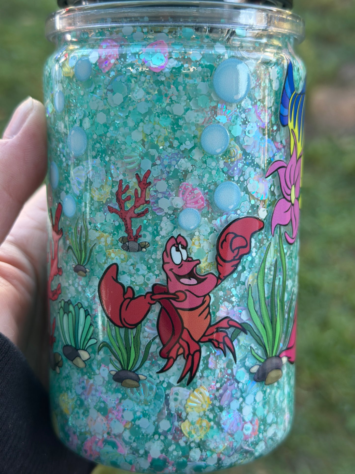 Little Mermaid Kids Snowglobe Cup
