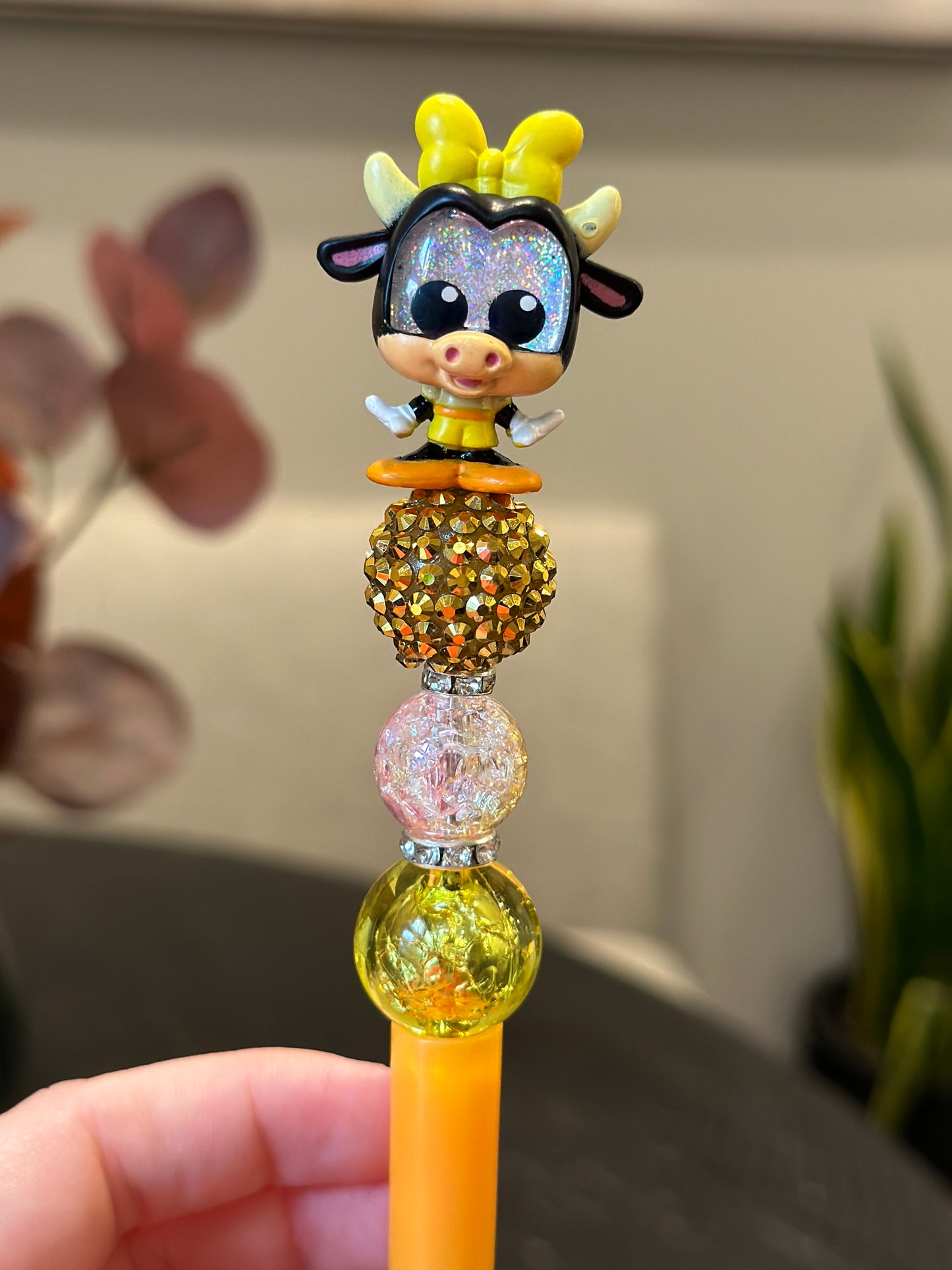 Clarabelle Cow Beaded Pen