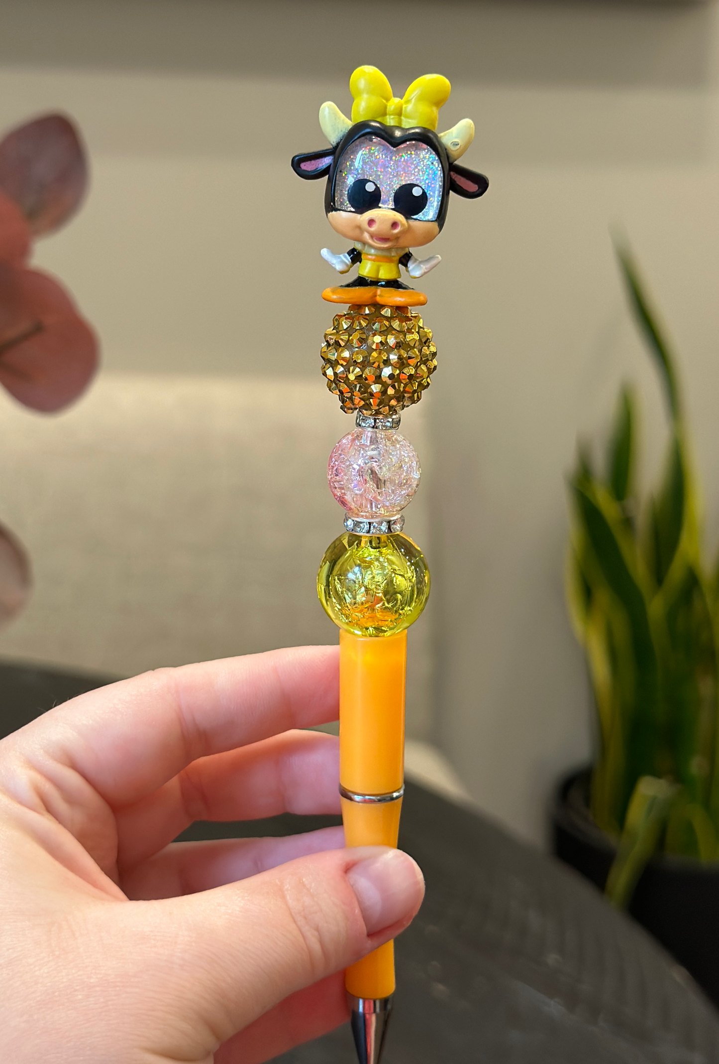 Clarabelle Cow Beaded Pen