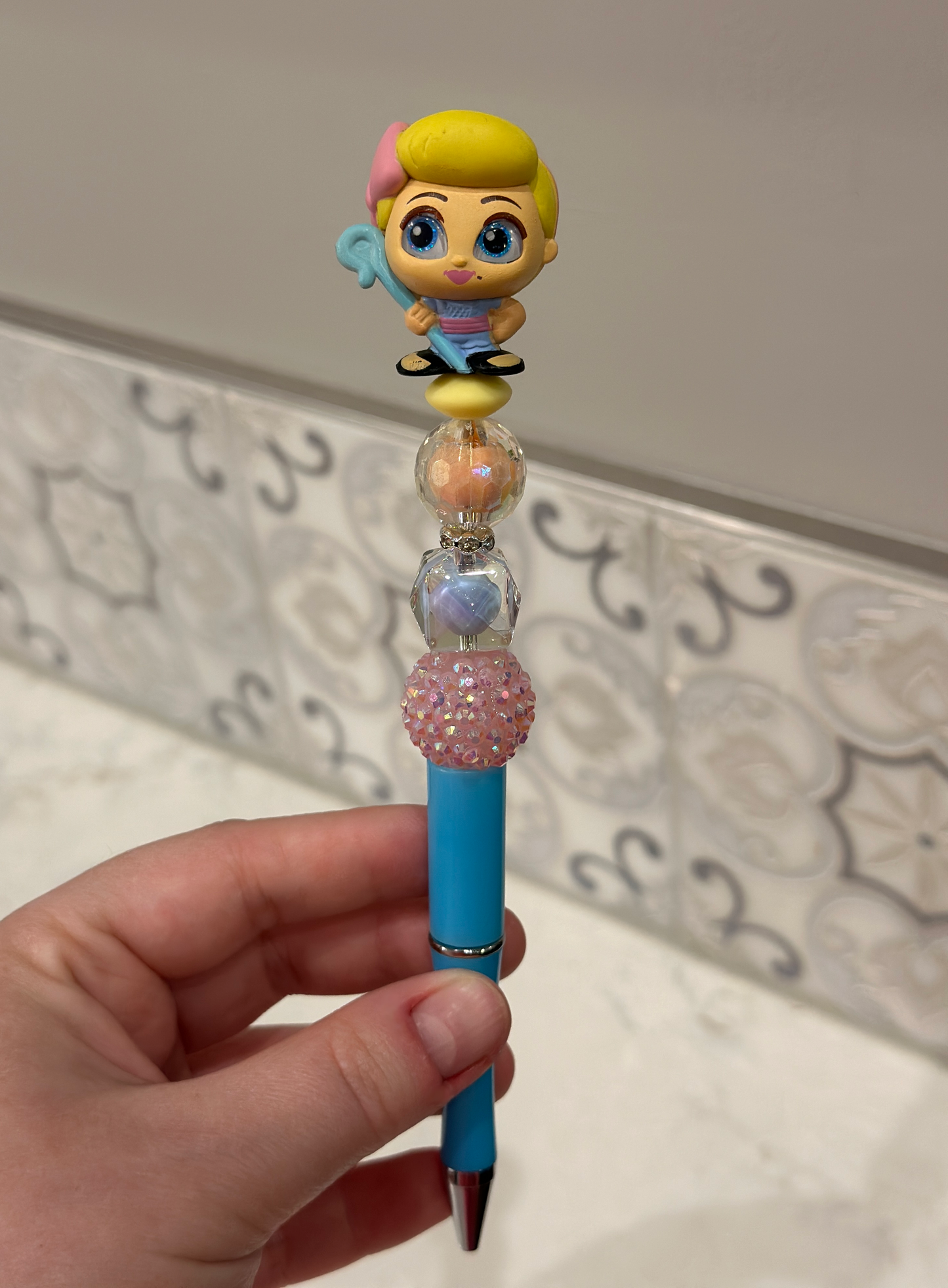 Little Bo Peep Beaded Pen