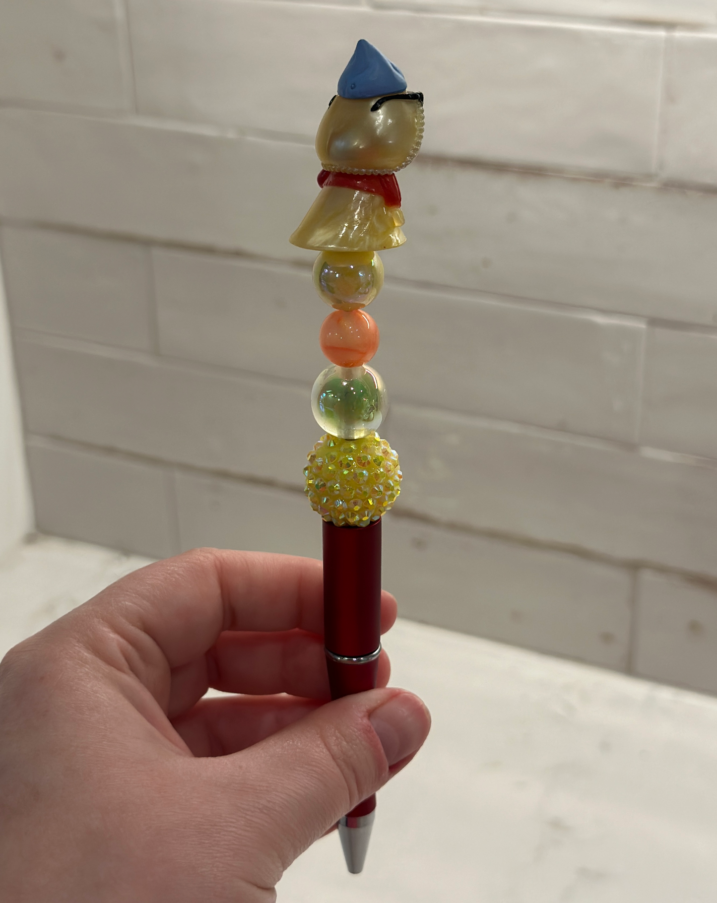 Roz Monsters Inc Beaded Pen