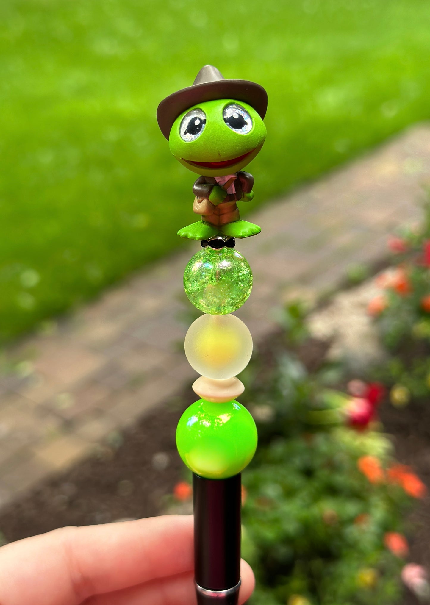 Safari Kermit the Frog Beaded Pen