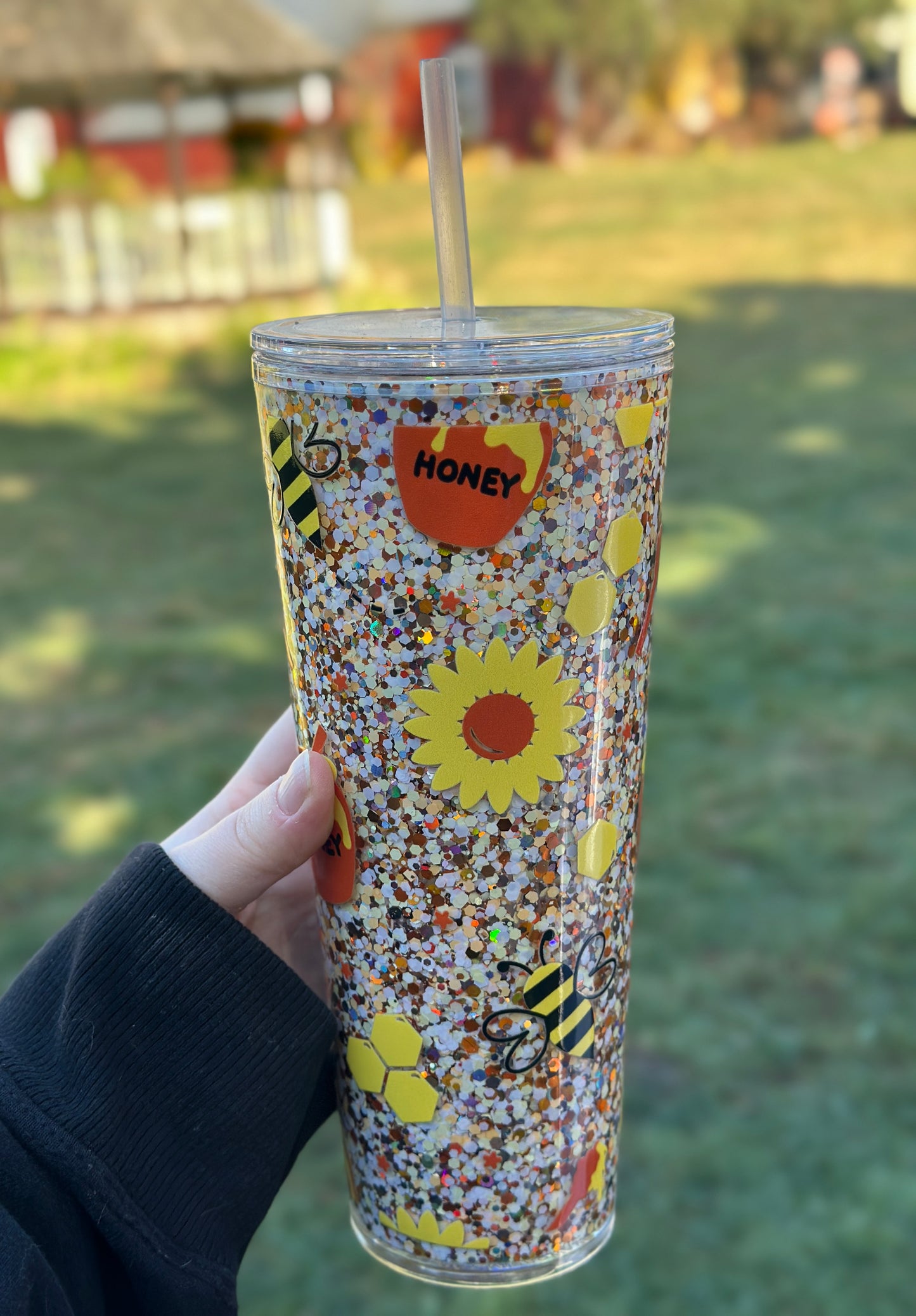 Honeybee Snowglobe Tumbler