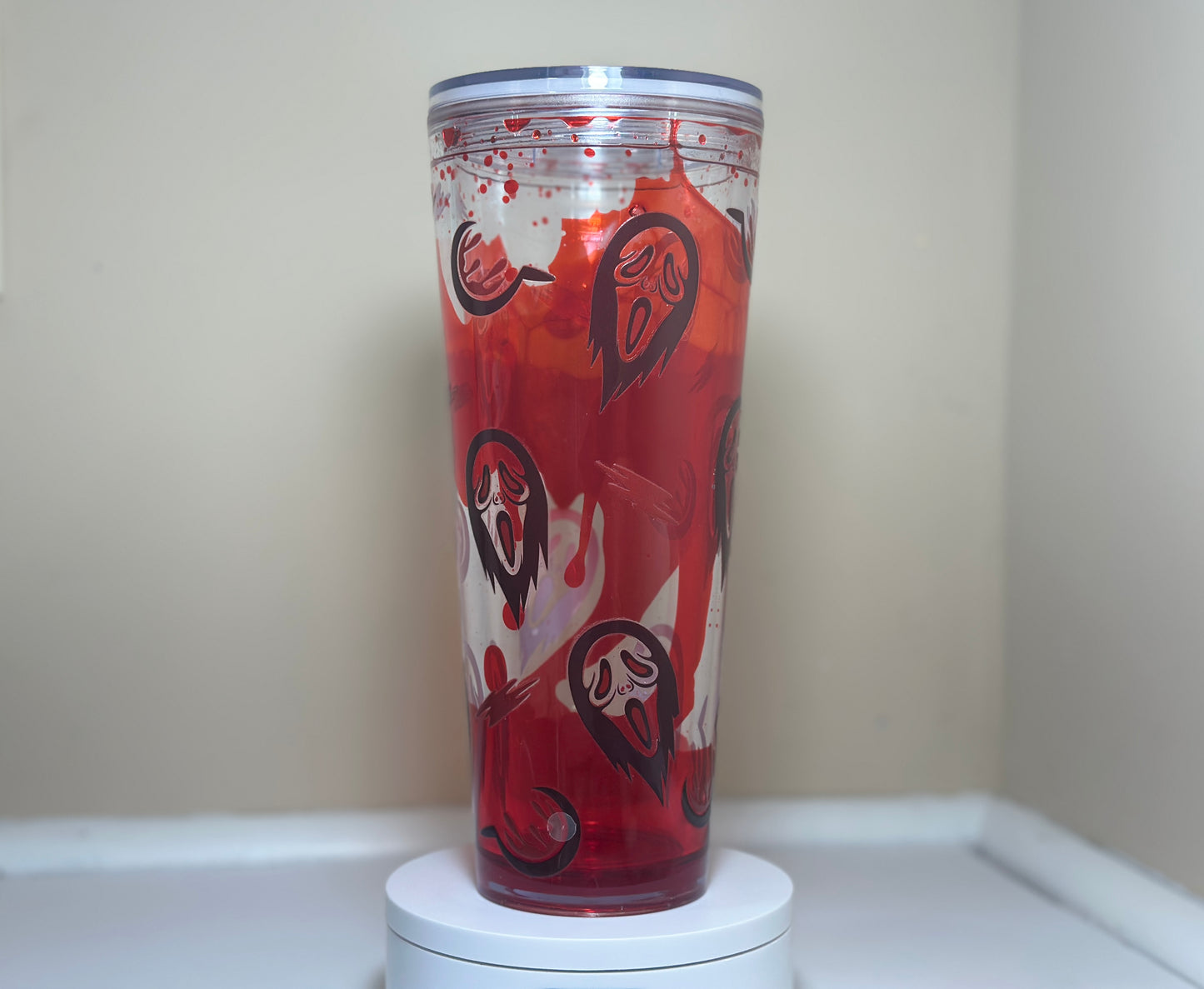 Scream Blood Drip Lava Tumbler