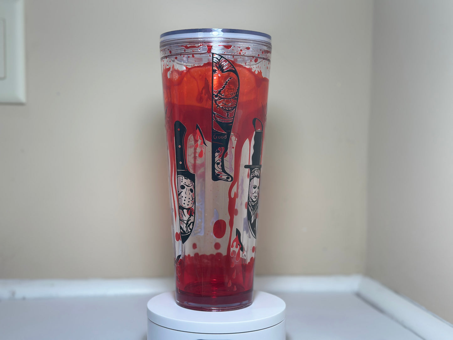 Horror Slashers Blood Drip Lava Tumbler