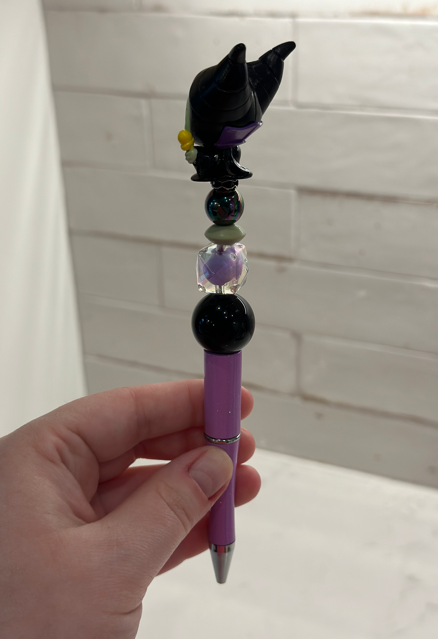 Maleficent Beaded Pen