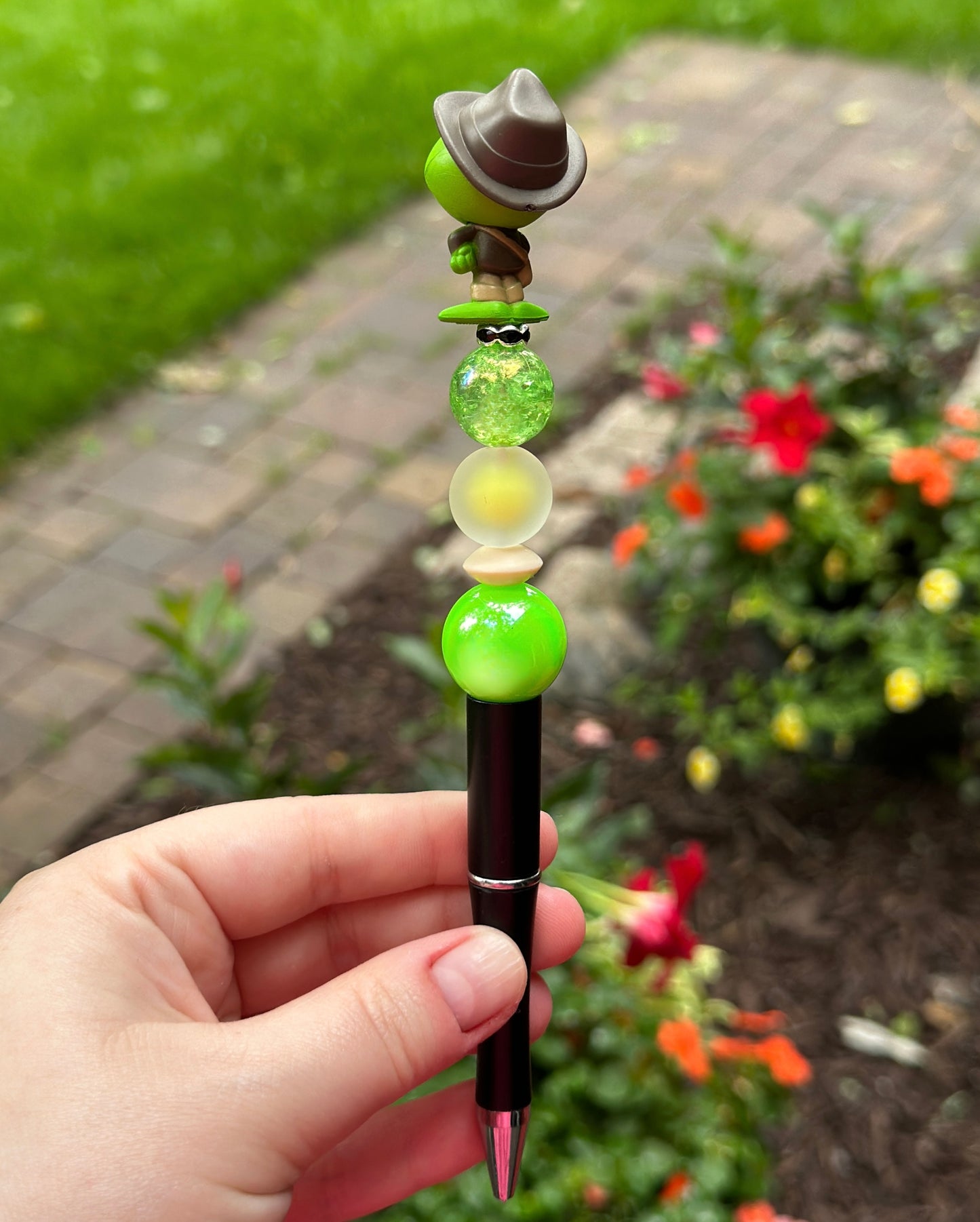 Safari Kermit the Frog Beaded Pen