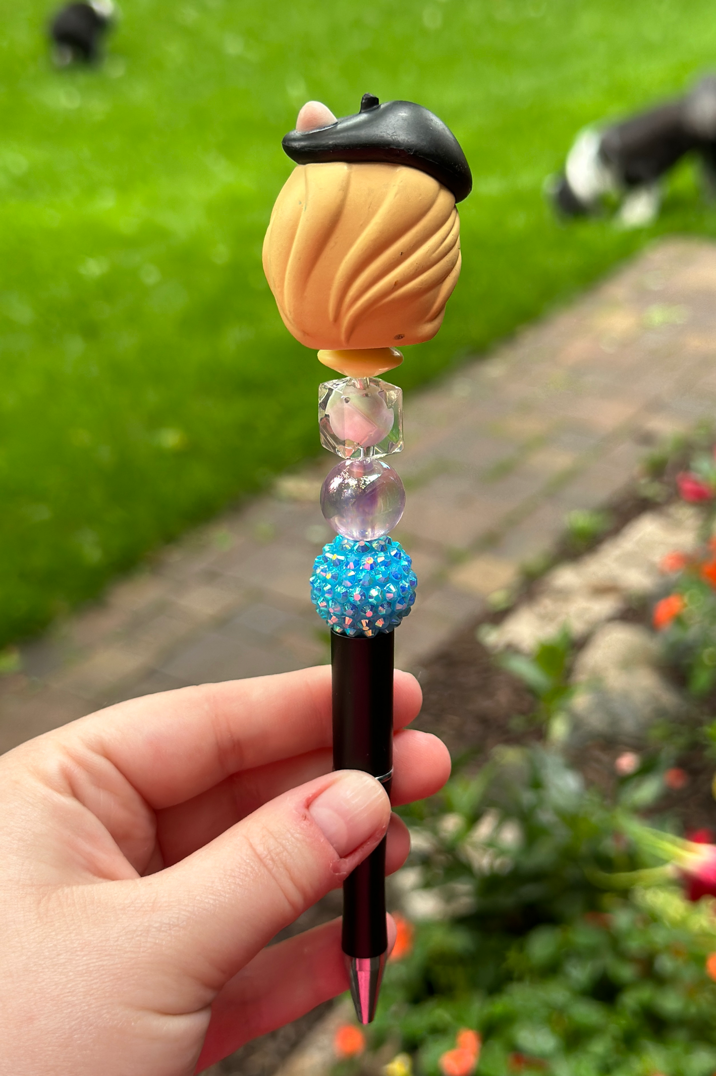 Miss Piggy Beaded Pen