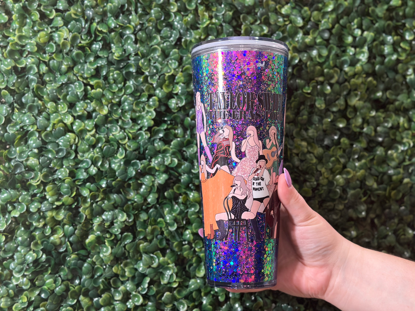 Eras Tour Taylor Swift Holographic Snowglobe Tumbler