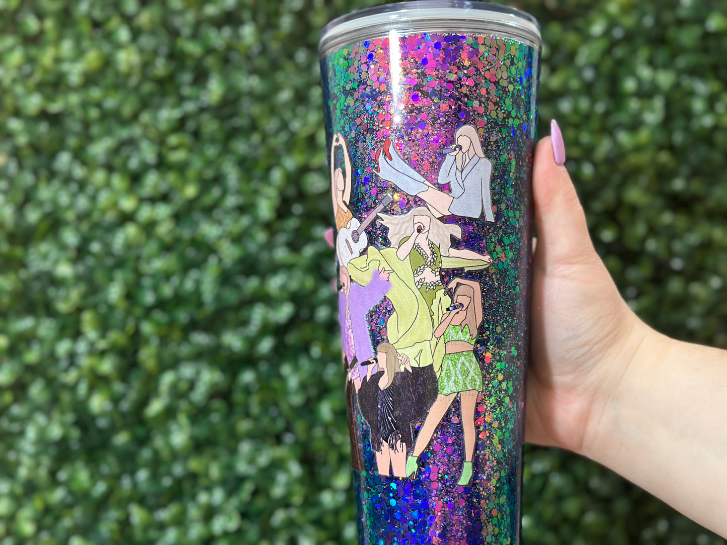 Eras Tour Taylor Swift Holographic Snowglobe Tumbler