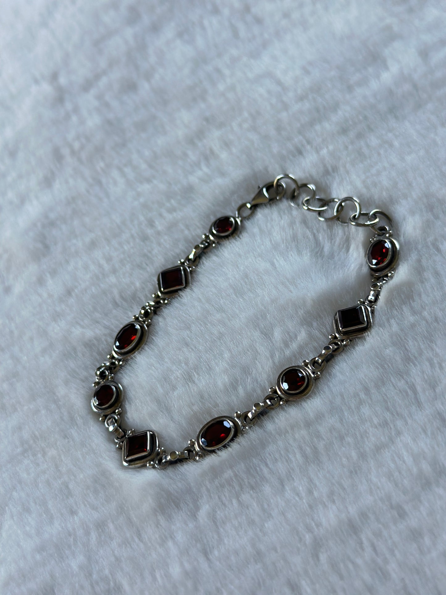 Garnet Shapes Bracelet