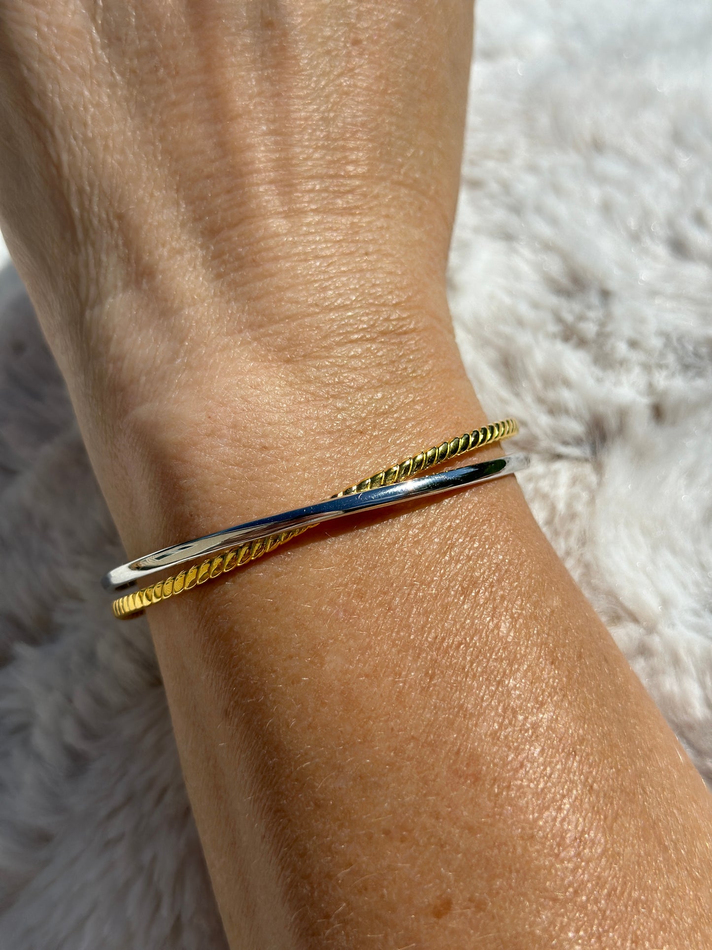 Twist Bangle Bracelet