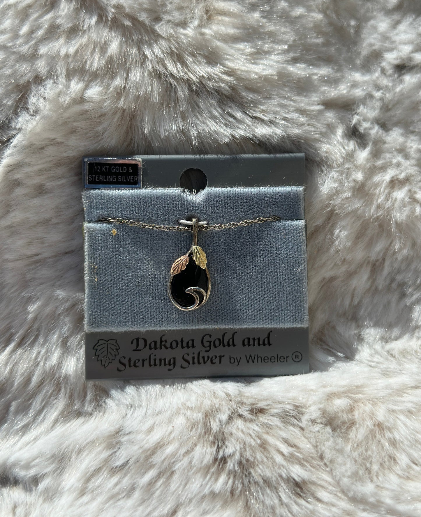 Onyx Teardrop Necklace