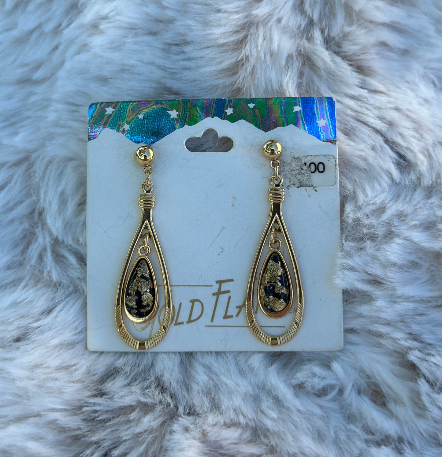 Gold Flake Earrings