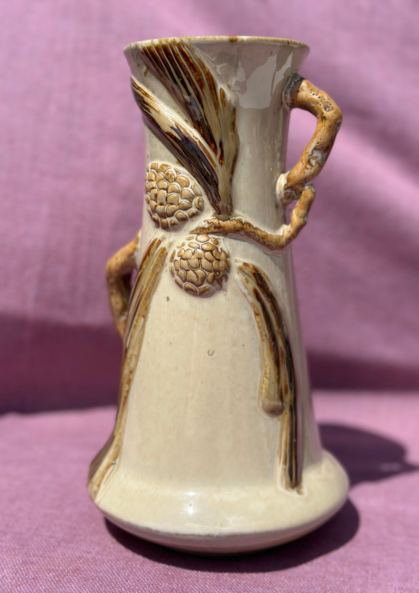 Pine Cone Branch Vase