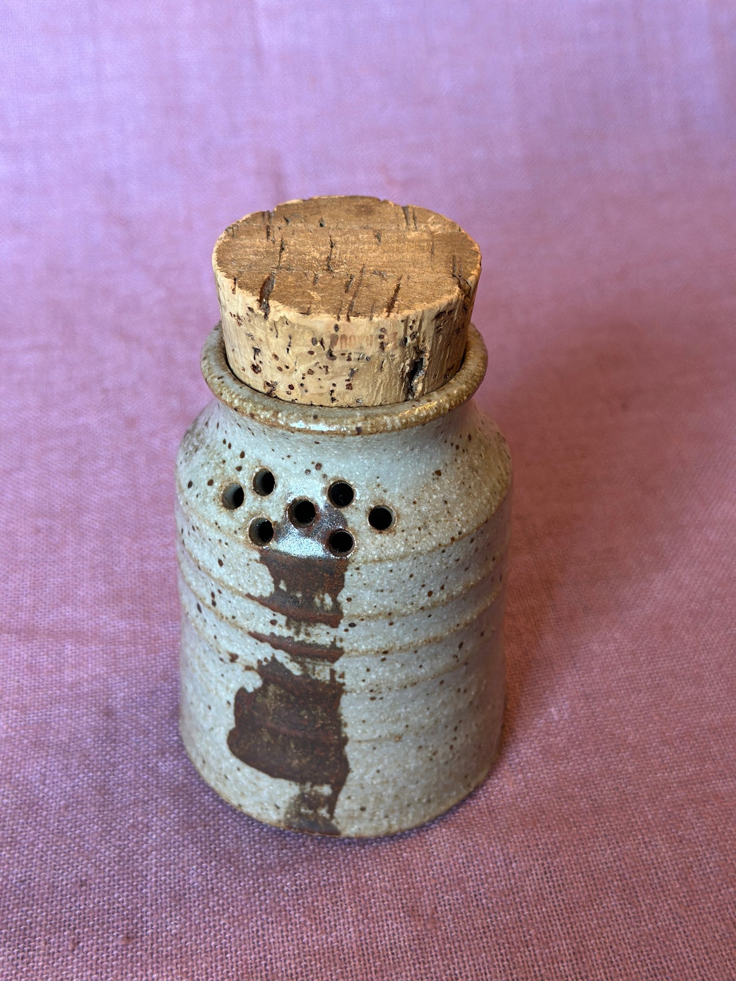 Ceramic Shake Pour Bottle with Cork