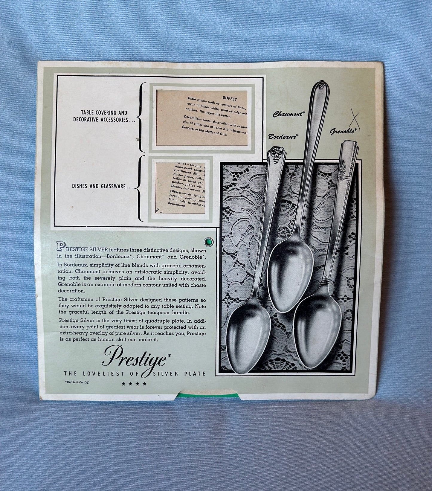Silverquette Emily Post Guide Pamphlet