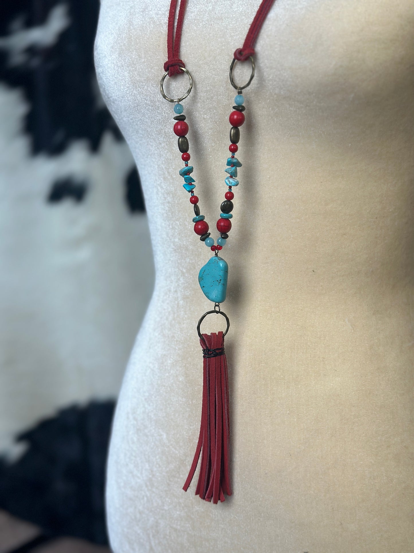 Red Tassel Necklace