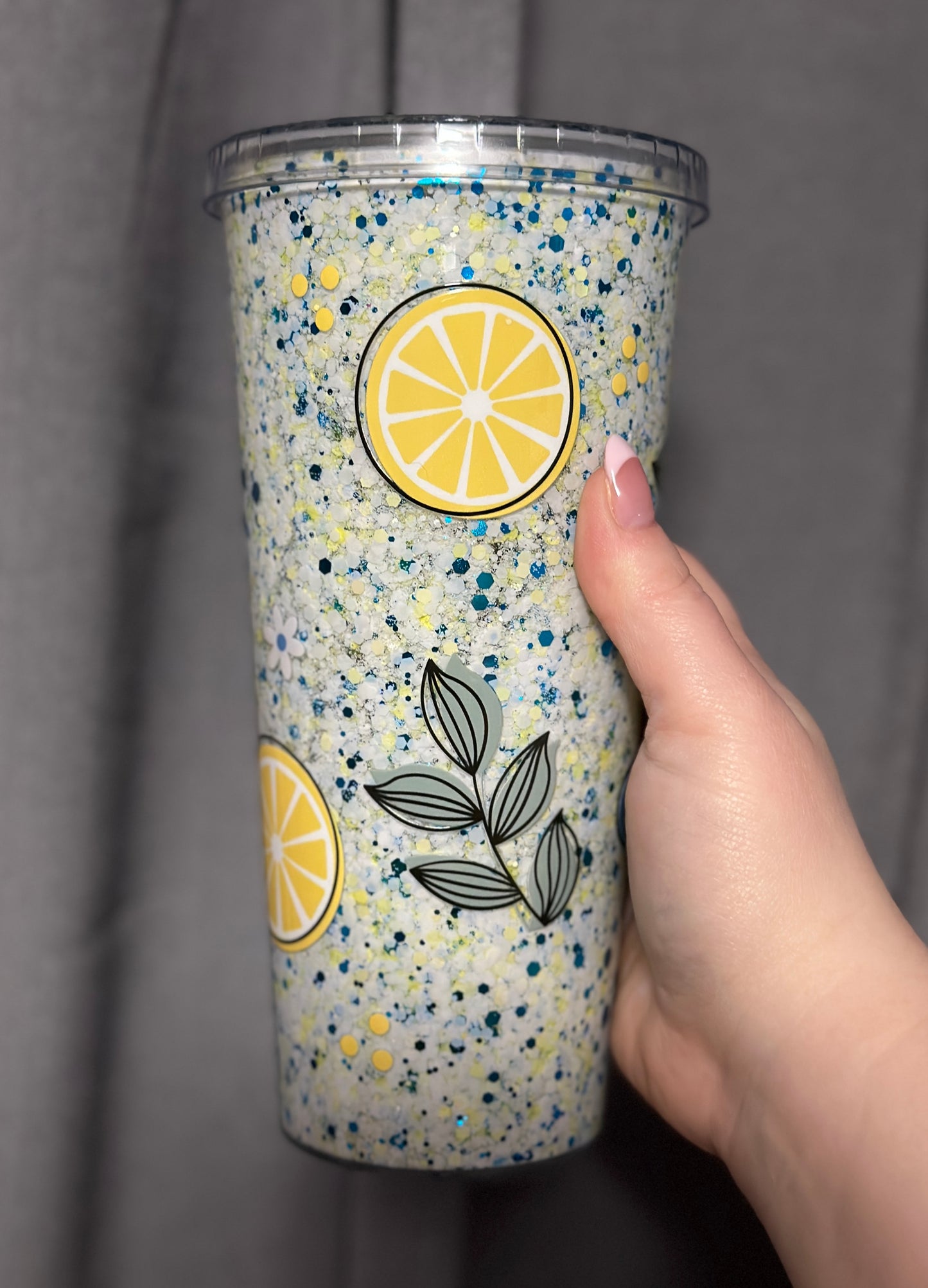 Lemon Berry Snowglobe Tumbler