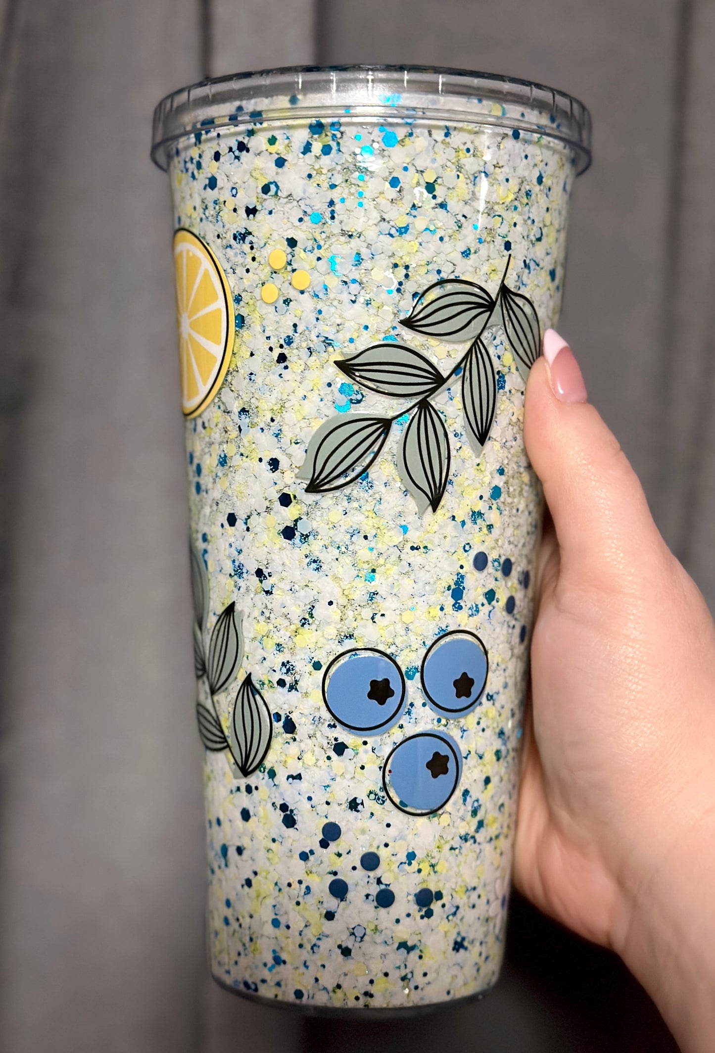 Lemon Berry Snowglobe Tumbler