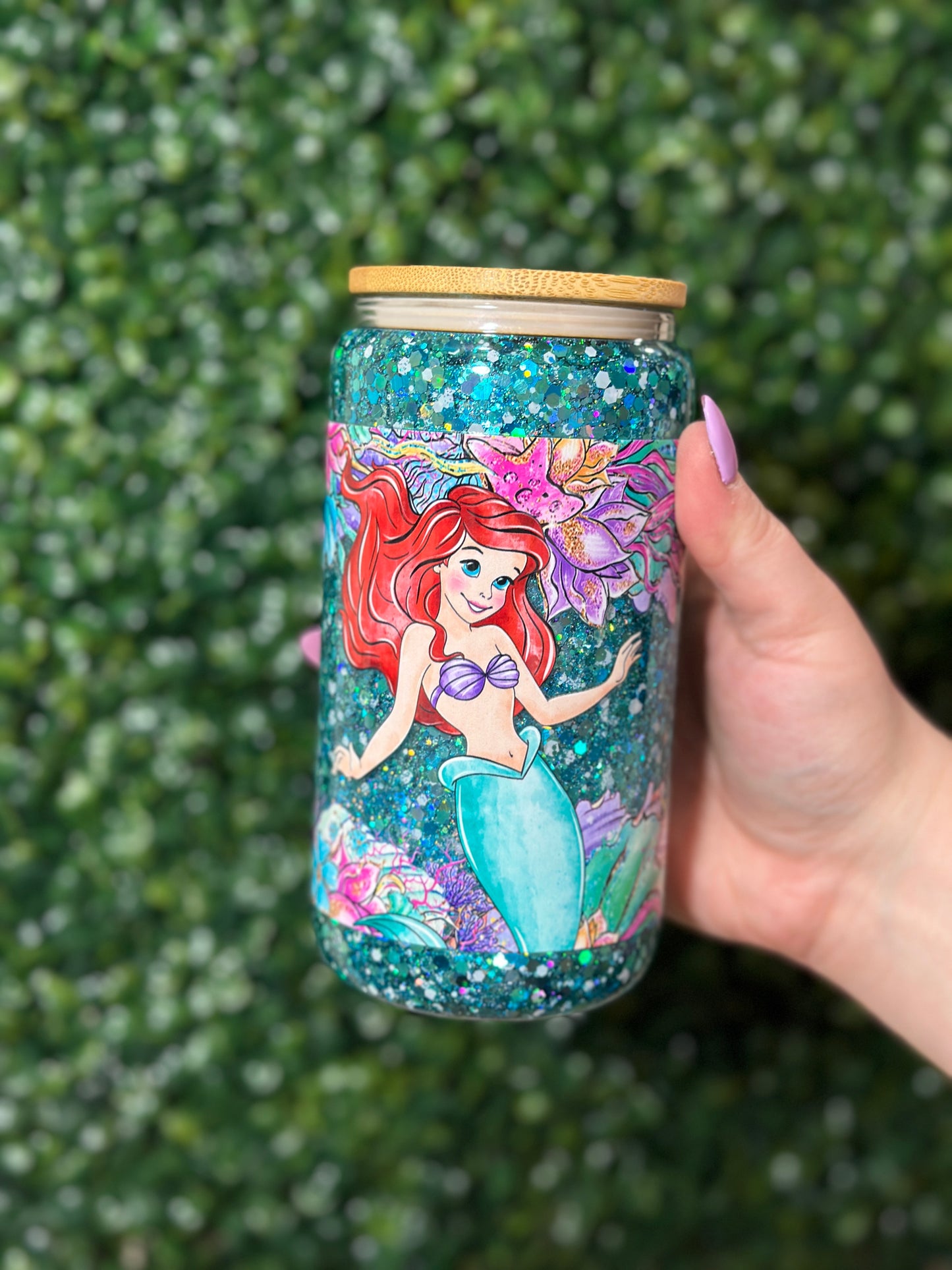 Little Mermaid Glass Snowglobe