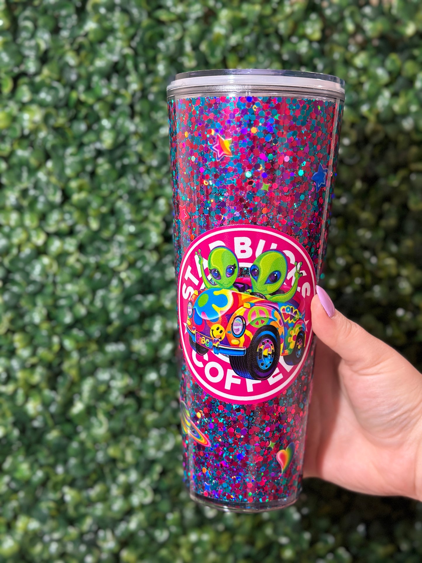 Lisa Frank Snowglobe Tumbler