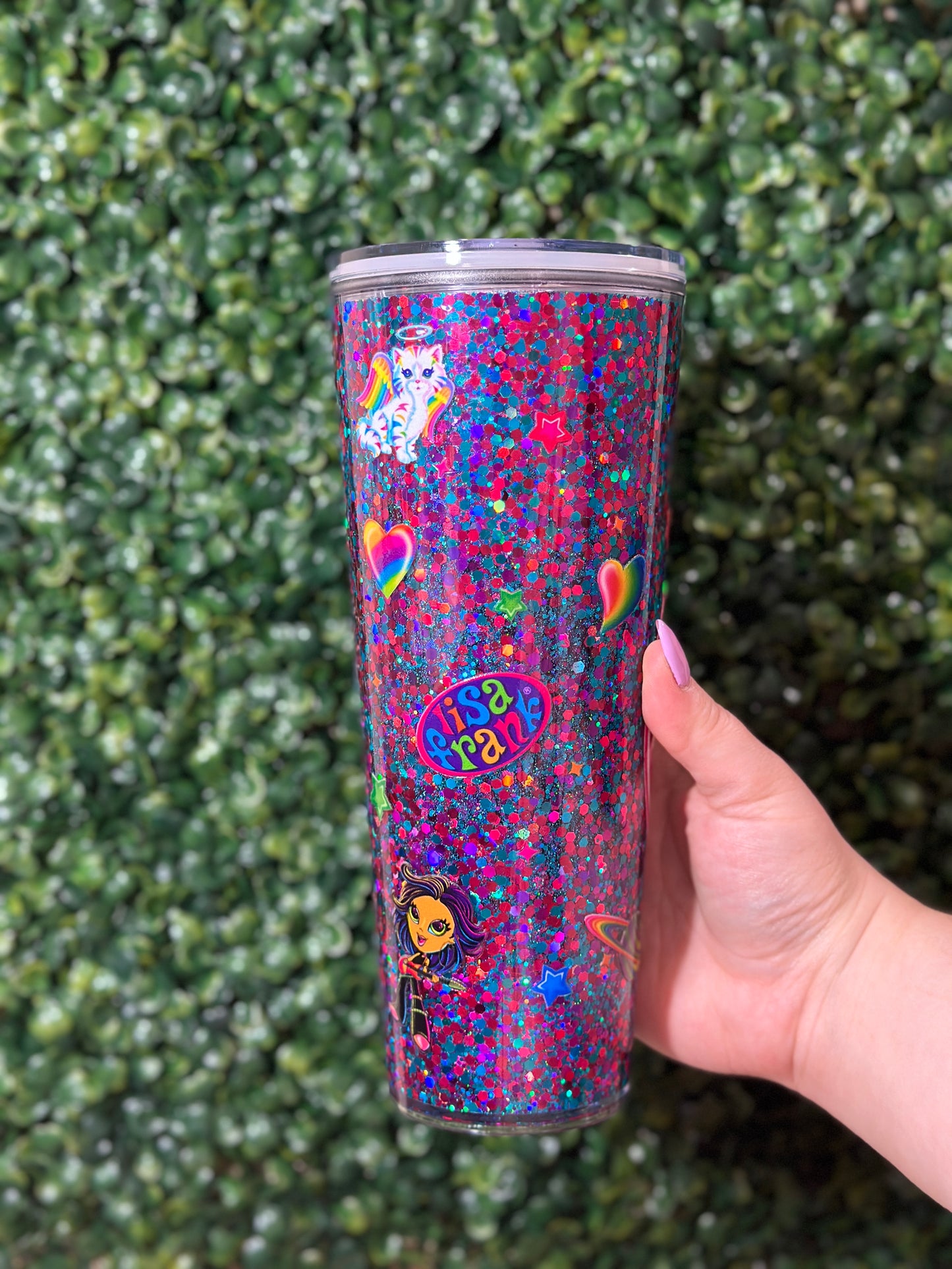 Lisa Frank Snowglobe Tumbler