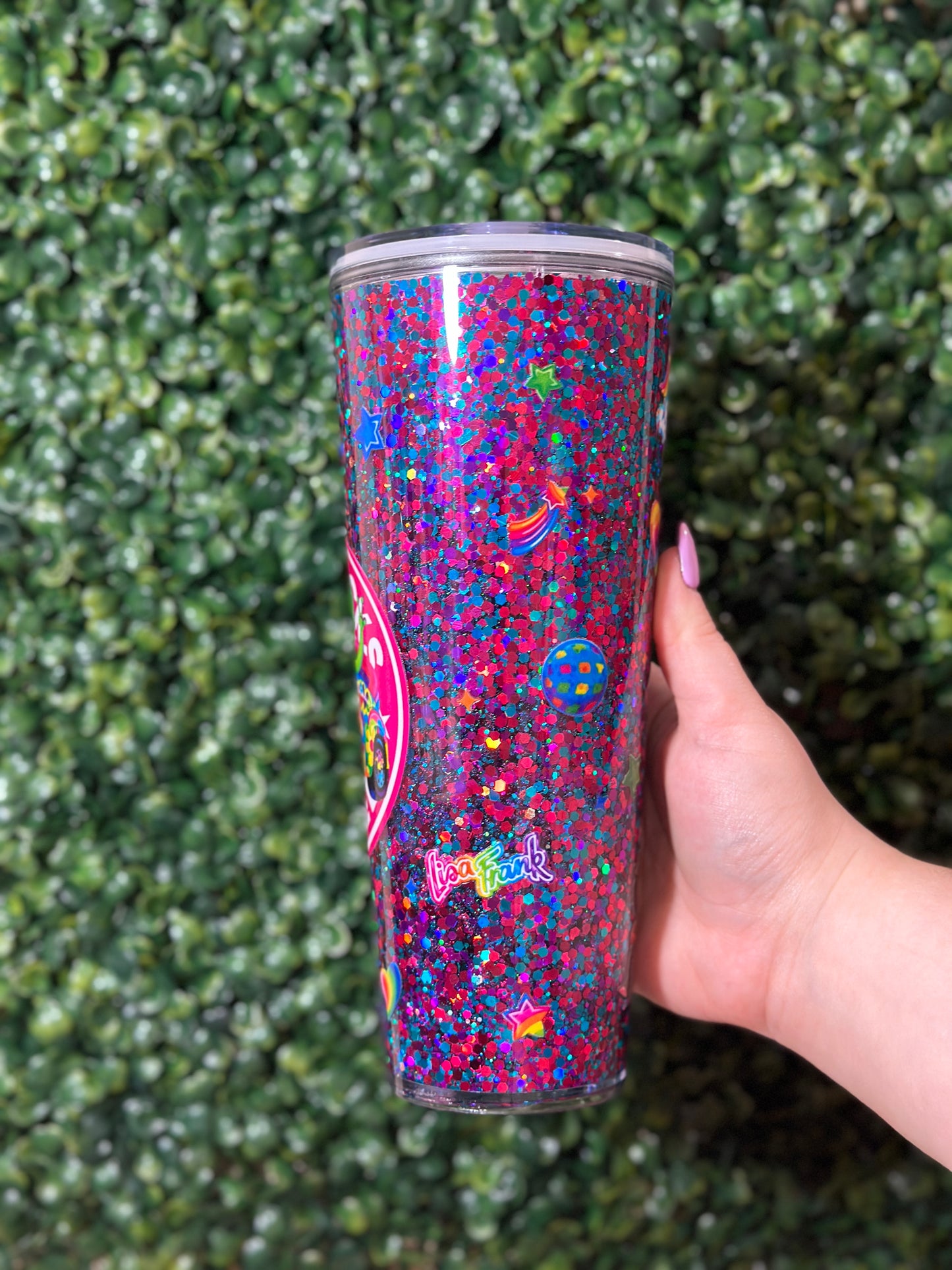 Lisa Frank Snowglobe Tumbler