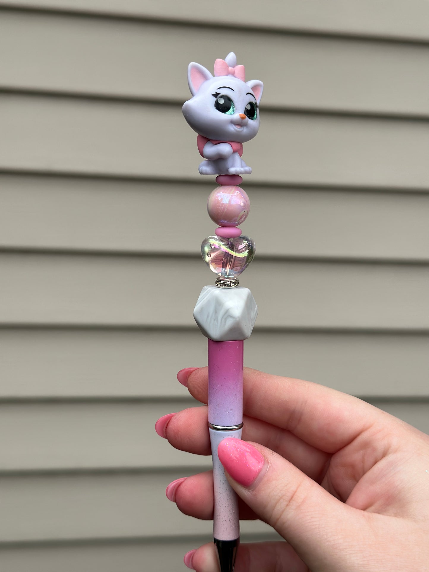 Marie Aristocats Beaded Pen
