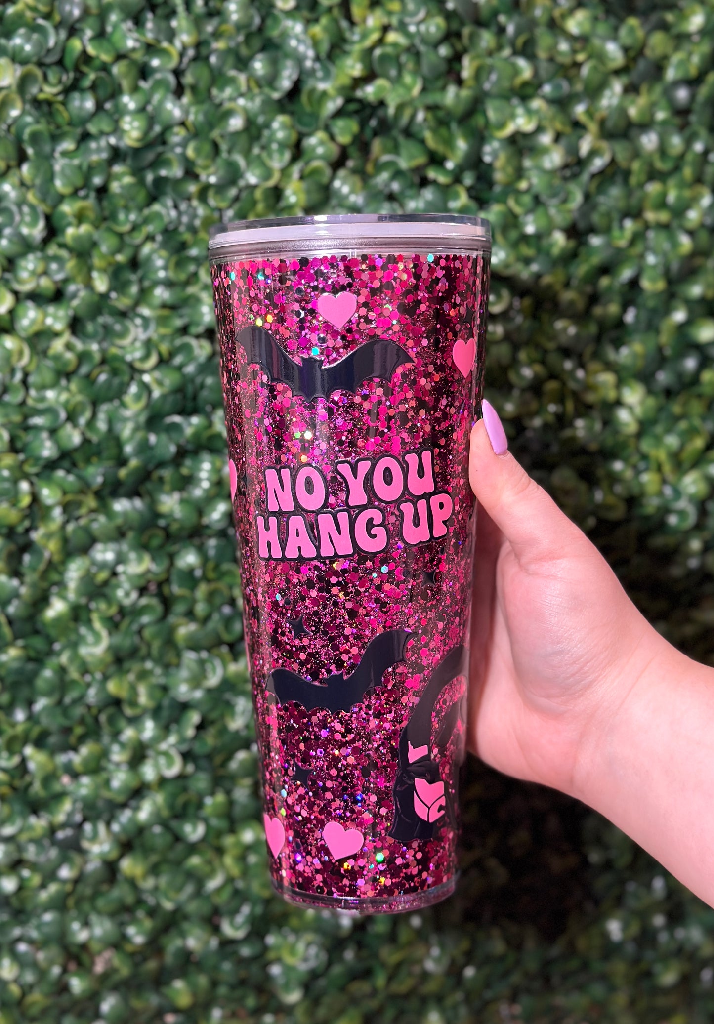 No You Hang Up Scream Snowglobe Tumbler