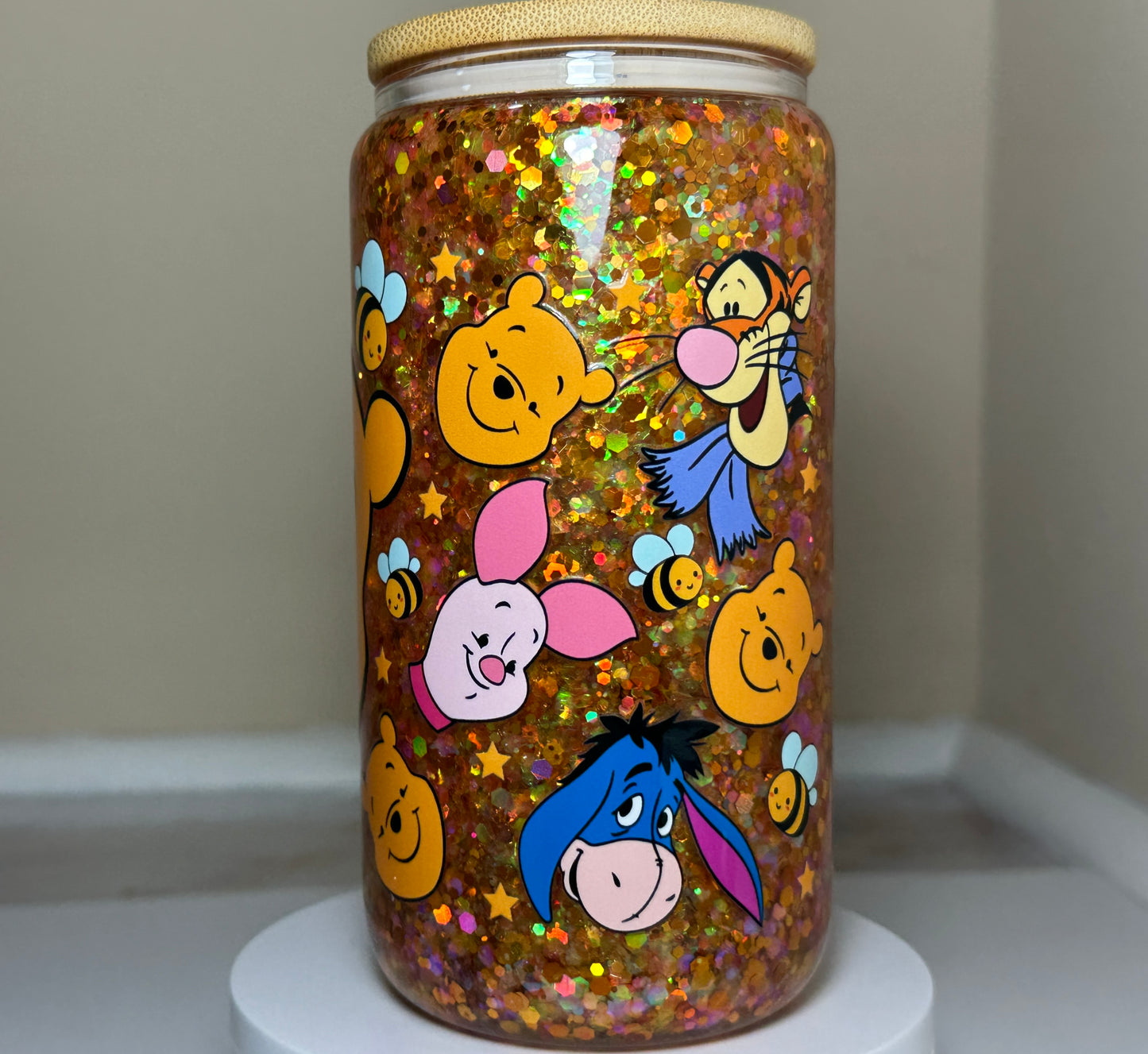 Winnie the Pooh and Friends Glass Snowglobe