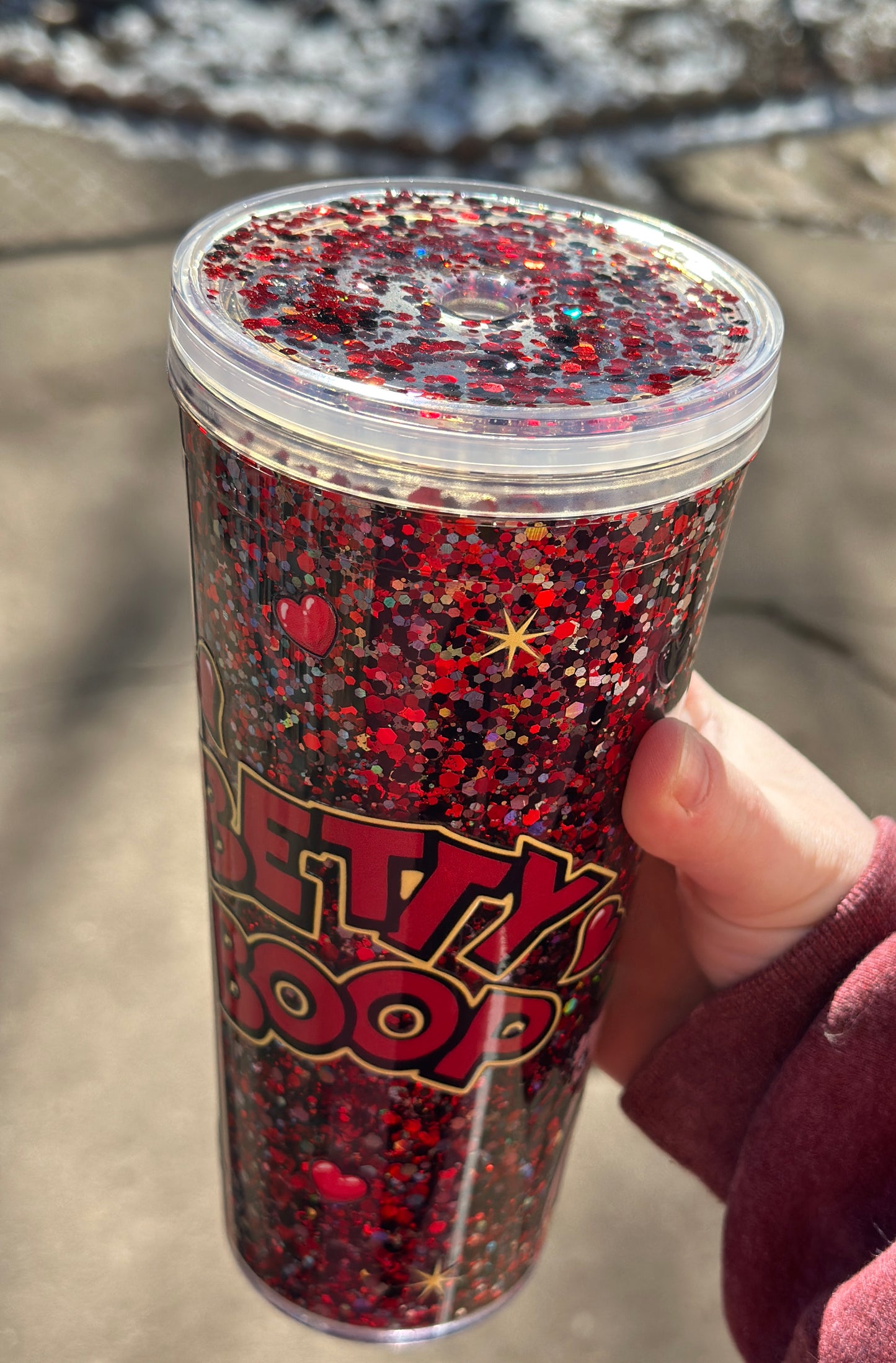 Betty Boop Snowglobe Tumbler