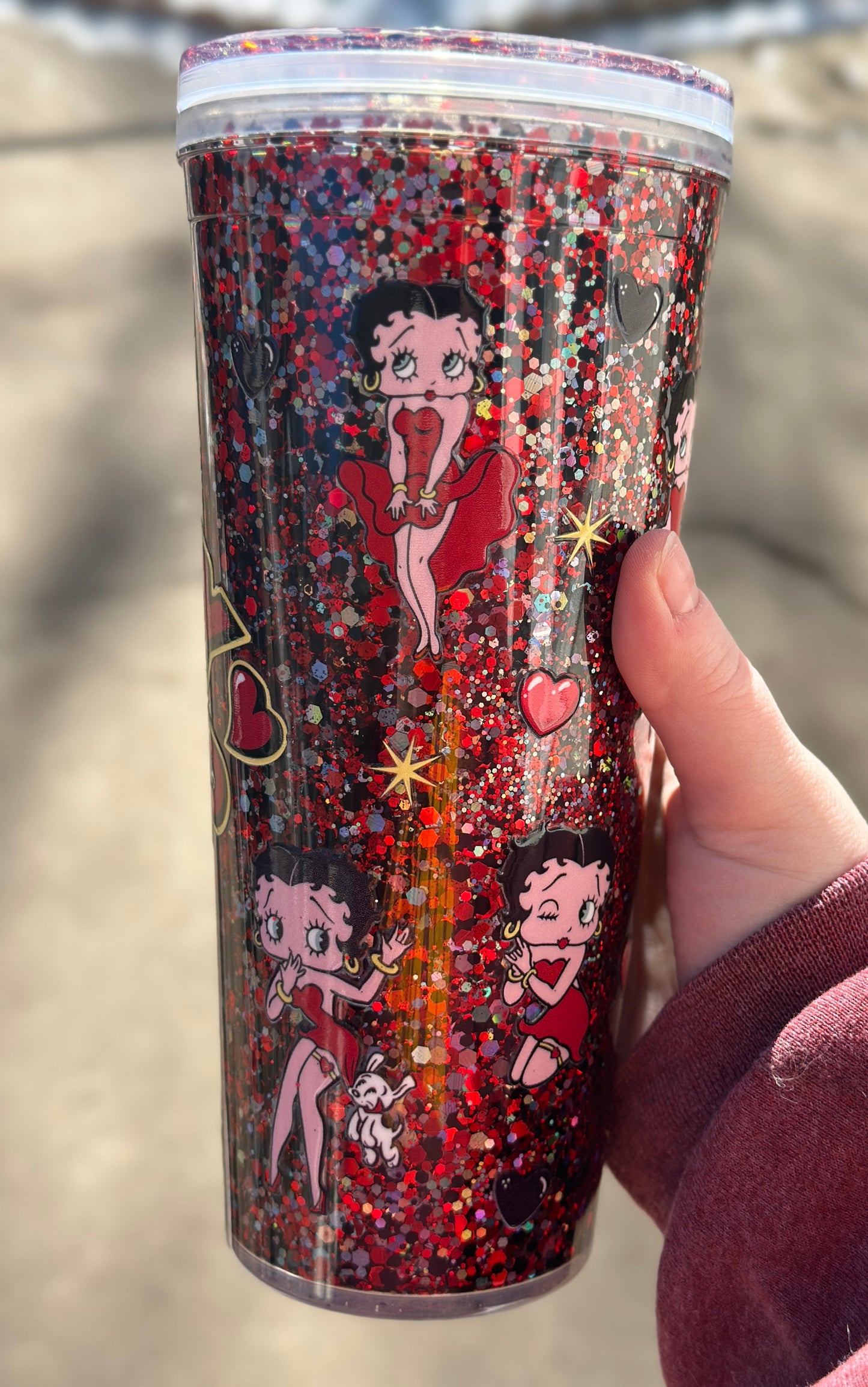 Betty Boop Snowglobe Tumbler