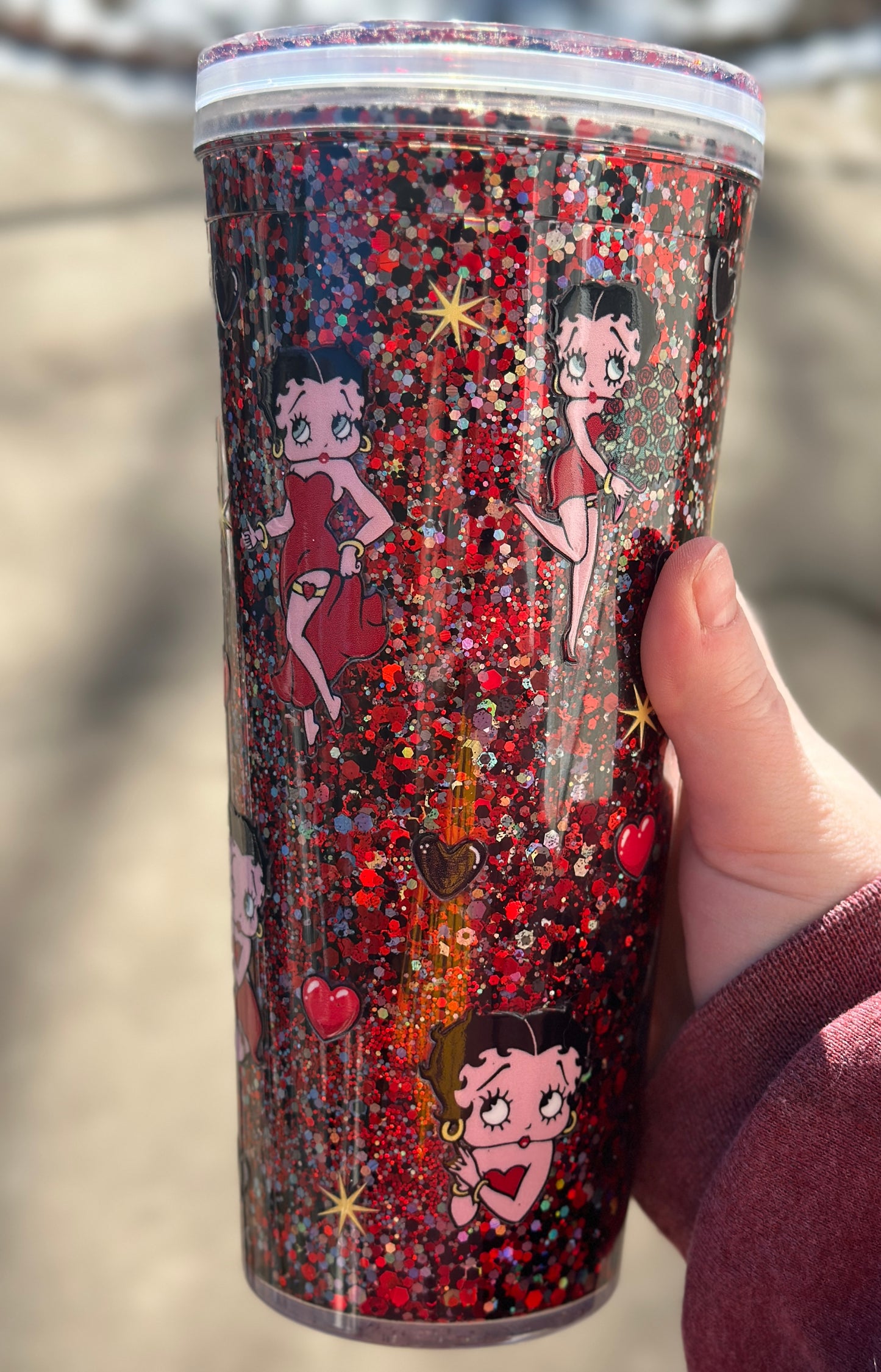 Betty Boop Snowglobe Tumbler