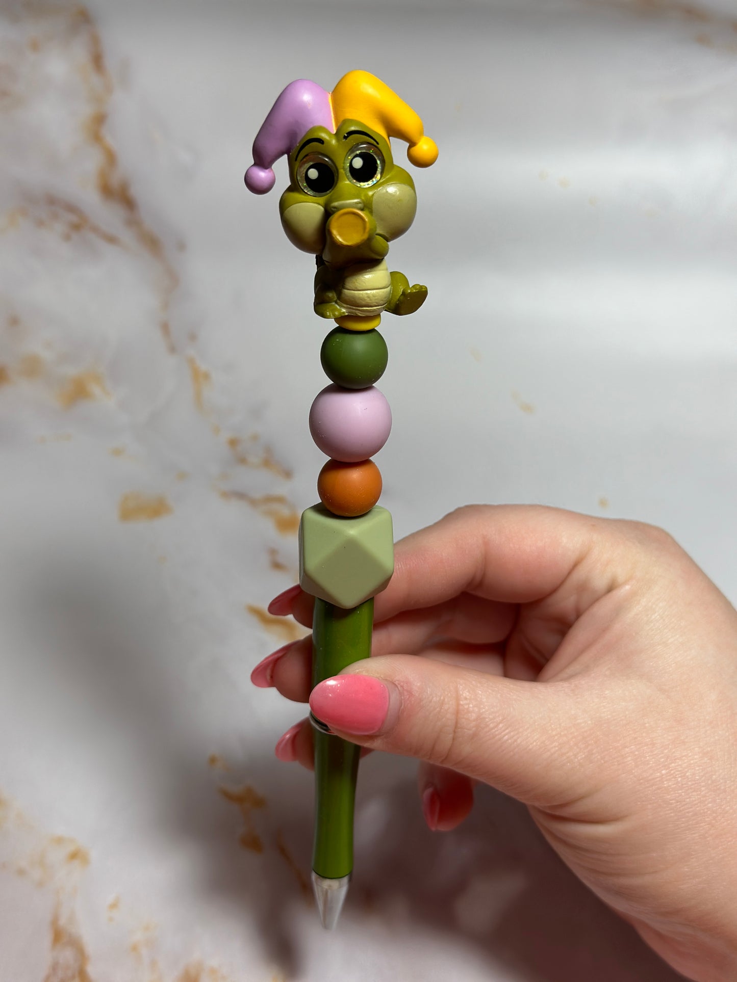 Louis Mardi Gras Princess and the Frog Beaded Pen