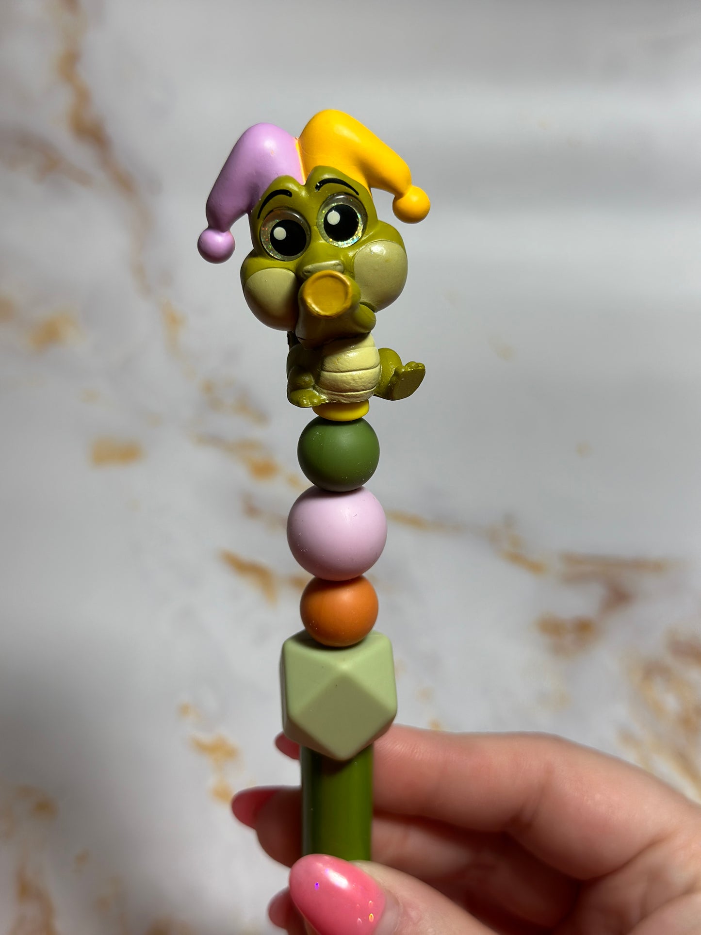 Louis Mardi Gras Princess and the Frog Beaded Pen