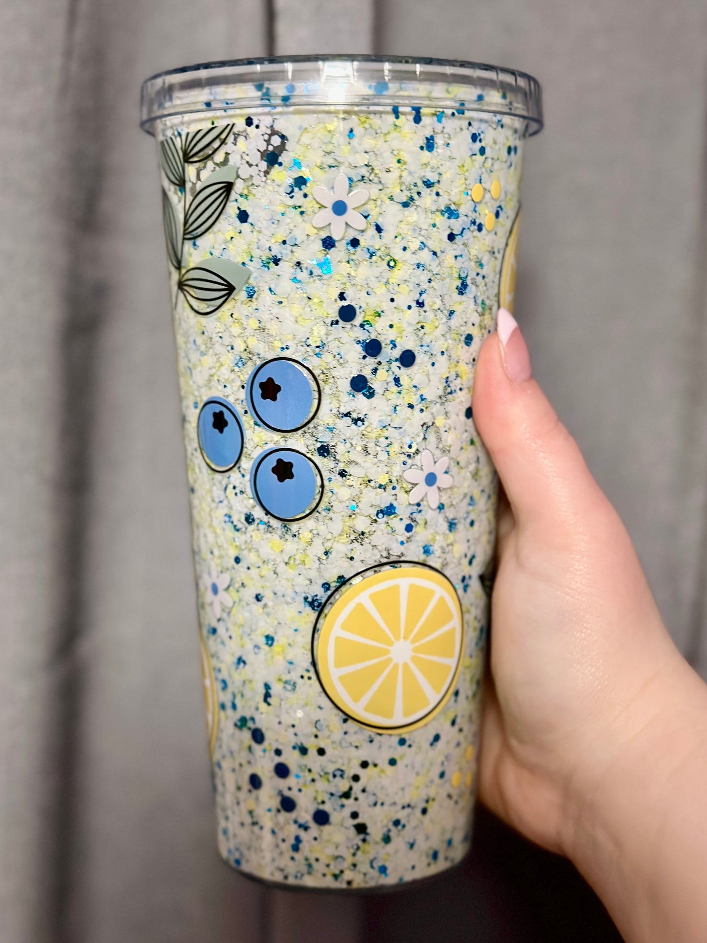 Lemon Berry Snowglobe Tumbler