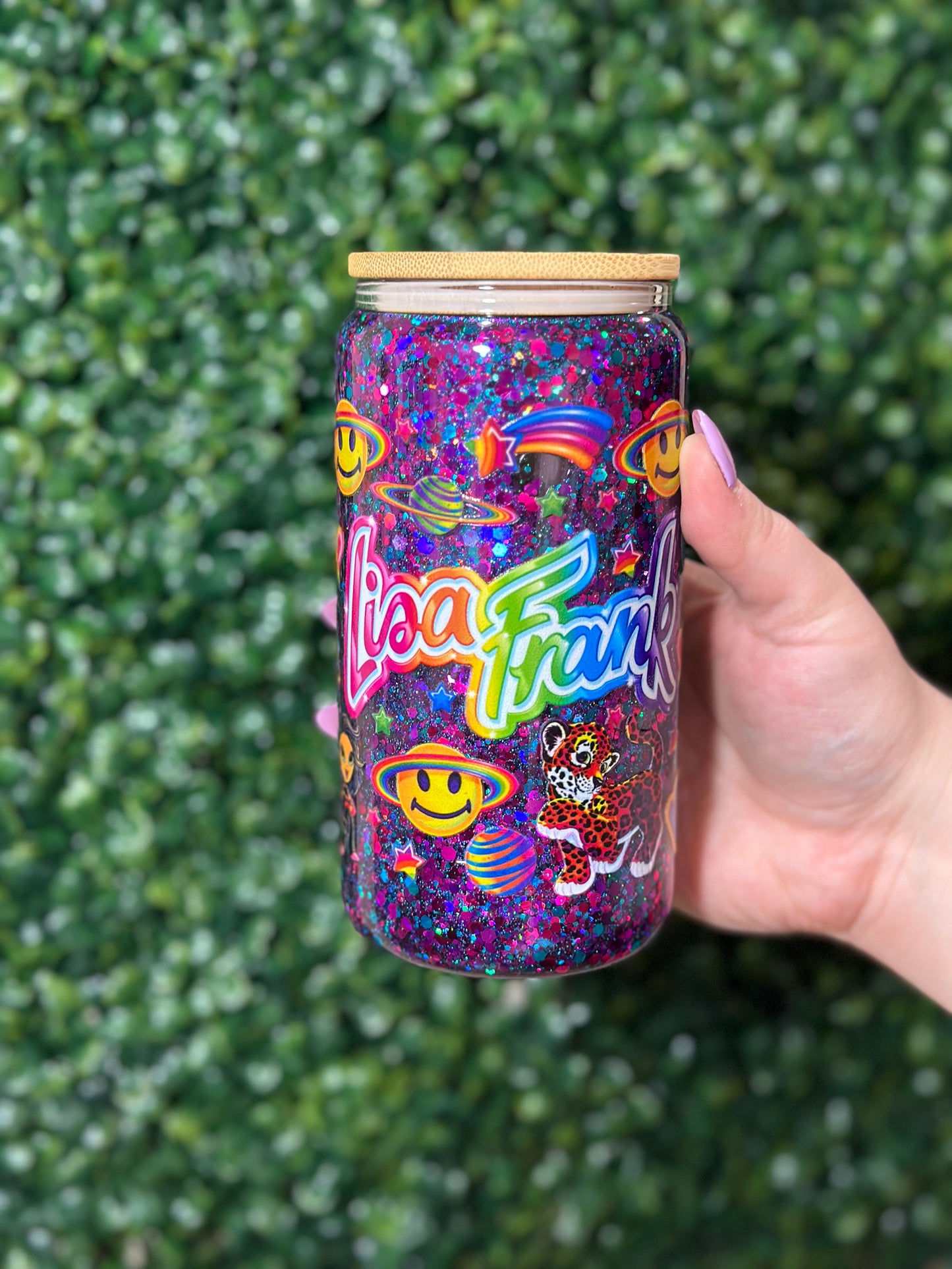Lisa Frank Glass Snowglobe