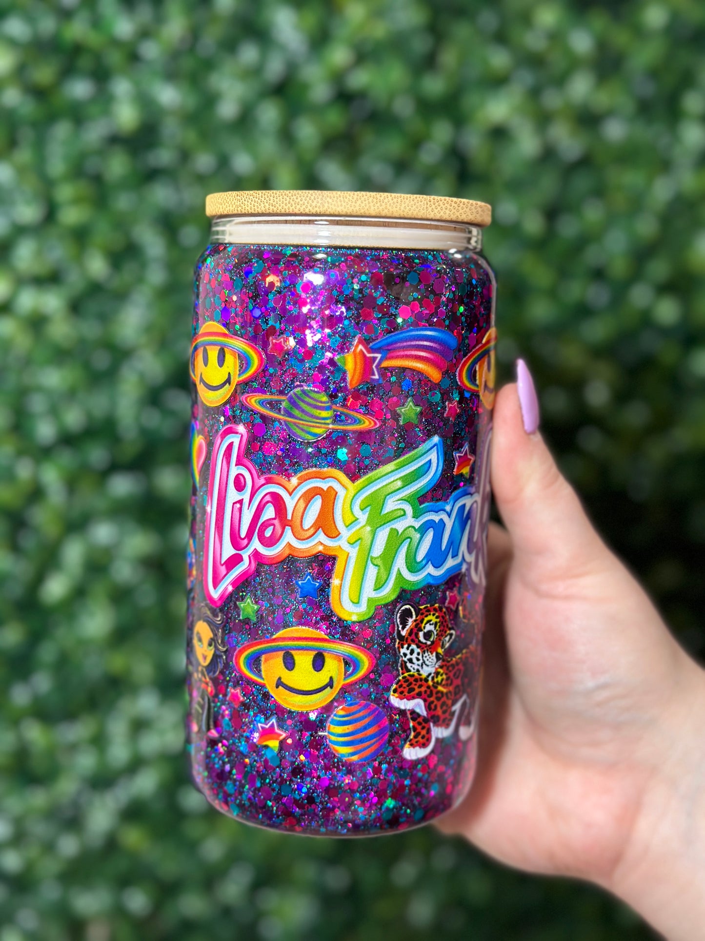 Lisa Frank Glass Snowglobe
