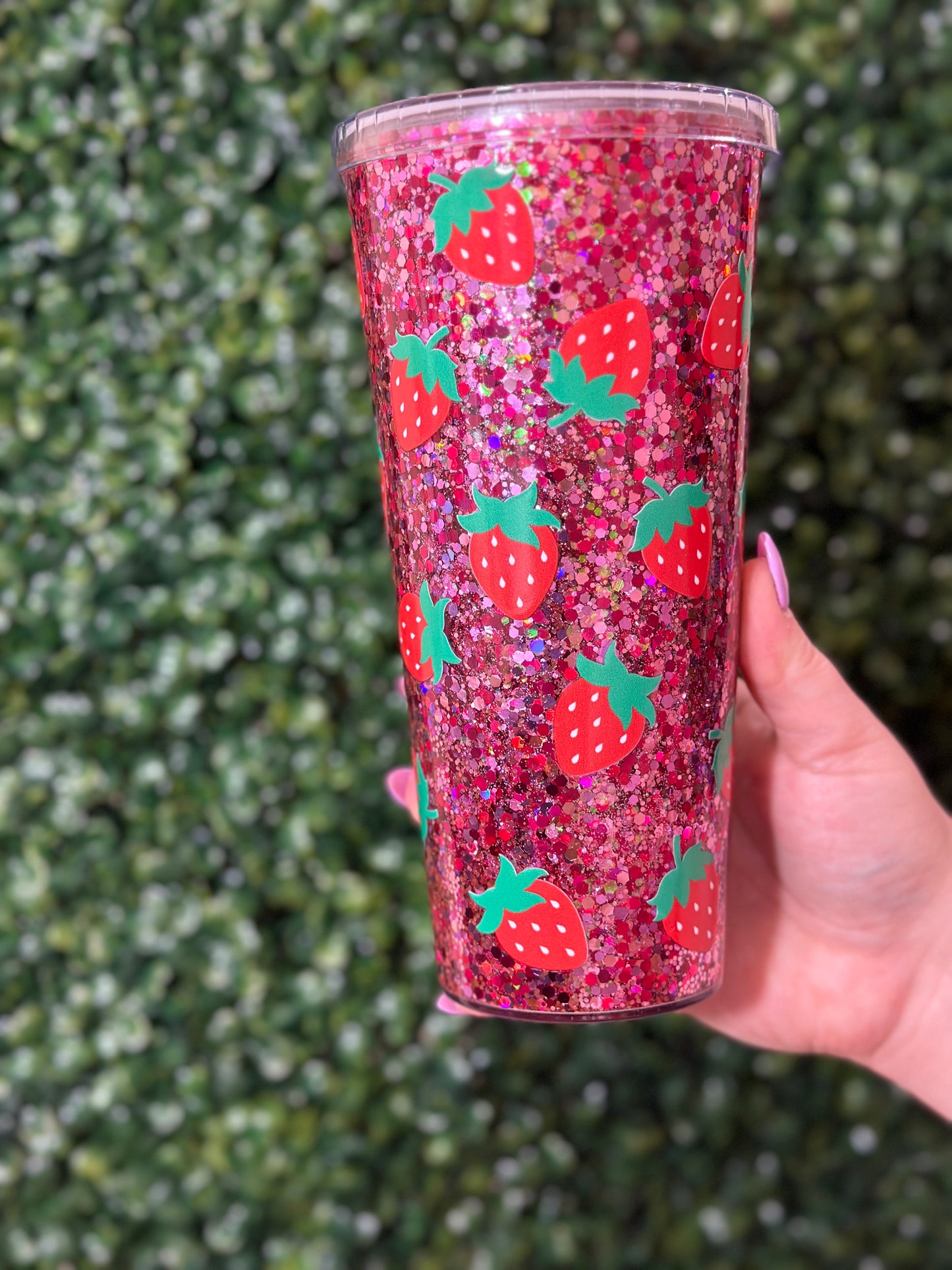 Strawberry Shortcake Snowglobe Tumbler